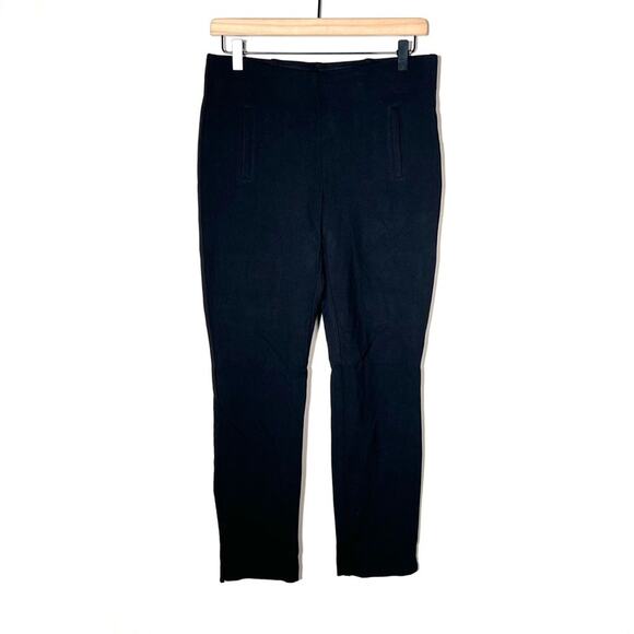 Chico's 0 black elastic waist casual legging pants size 4 B163 - Picture 1 of 4